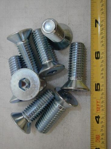 New Pack of Machine Screws 1/2-13 x 1-1/2 Flat Socket Cap Alloy Steel Zinc Lot of 5#688 Multi-Purpose Comprehensive Hardware Fastener Assortment Kit WnyNEH04210 in Saudi Arabia