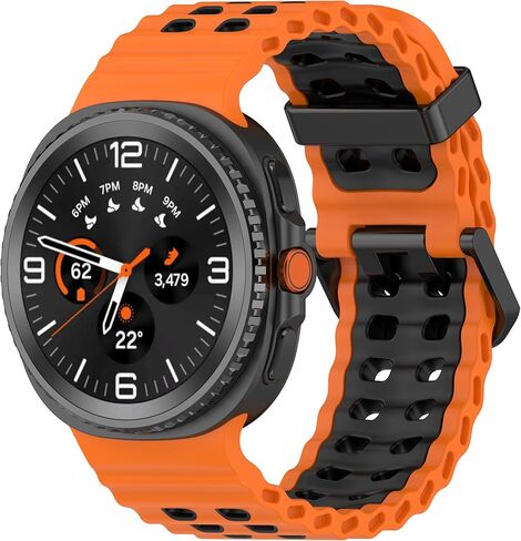 VeveXiao Rugged Breathable Sport Band Compatible with Samsung Galaxy Watch 8 Classic 46mm Bands,Soft Silicone Waterproof Replacement Bands for Galaxy Watch 8 40mm 44mm Women Man Strap in Kuwait