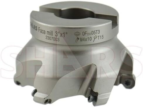 Shars 3" 45° Indexable Face Mill for OFKT Insert 6 Flutes 2 OAH New 404-8029 P) in Saudi Arabia