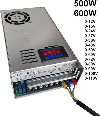 500W 600W Switching Power Supply Display 12V 15V 24V 27V 36V 48V 50V 60V 72V AC DC LED (0-15V ، 500W) in Kuwait