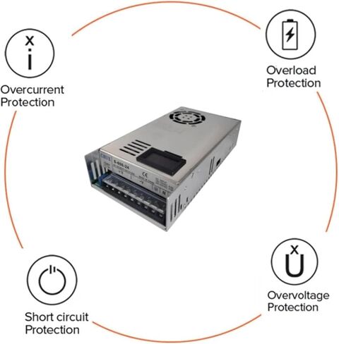 500W 600W Switching Power Supply Display 12V 15V 24V 27V 36V 48V 50V 60V 72V AC DC LED (0-15V ، 500W) in Kuwait