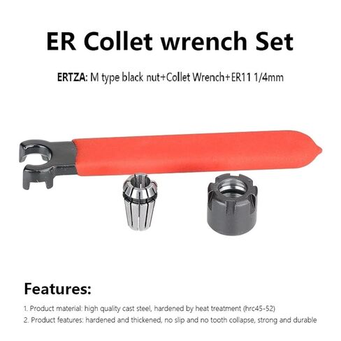 Spring Collet ER11 Collet Chuck 1/8 1/4 مع M -Type ER Nut and Brench Conche Holder 3PCS (3PCS 1L4 SET) in Saudi Arabia