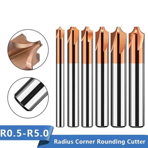 زاوية حول نهاية كربيد المغلفة R0.5-R5.0 جهاز التوجيه الآلي بت 1pcs (R1.0xd4x50l) in Saudi Arabia