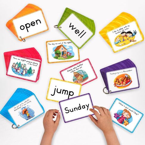 250 Sight Words Flash Cards for Kindergarten with Pictures, Dolch Sight Words Pre-K for Toddlers 3 4 5 6 7 8 Years, High Frequency Words Reading Cards for Kids Ages 4-8, Preschool - Simply Magic in Saudi Arabia