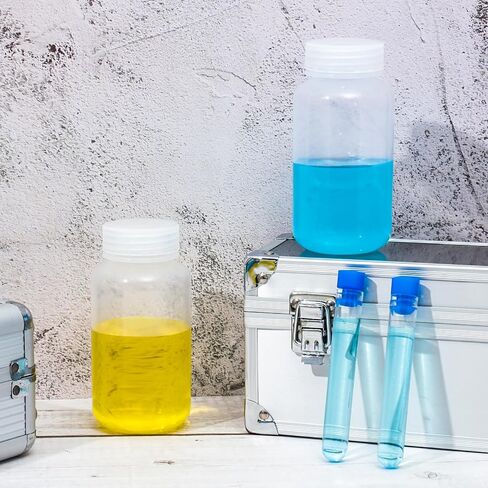 Hoolerry 72 Pcs 16oz/ 500ml Plastic Sample Bottles Laboratory Grade Polypropylene Wide Mouth Reagent Bottles Clear Liquids Storage Containers with Lids Leak Proof Containers for Lab Classroom in Saudi Arabia