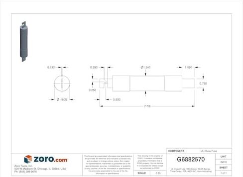 Littelfuse FLSR070 Dual Element Class RK5 Rejection Time Delay Fuse 70 Amp 600 Volt AC 300 Volt DC Powr-Gard in Saudi Arabia