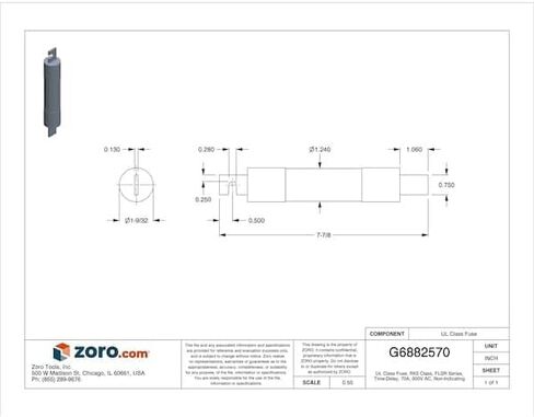 Littelfuse FLSR070 Dual Element Class RK5 Rejection Time Delay Fuse 70 Amp 600 Volt AC 300 Volt DC Powr-Gard in Saudi Arabia