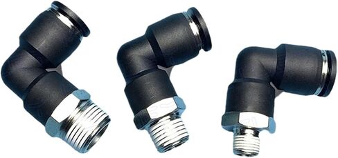 1pcs PL Hole 5/32 3/16 5/16 PT Thread 1/8" 1/4" 1/2" External Elbow Pneumatic Quick Connector Quick Release Pipe Air Connector(PL 1I2-03 (PT3I8)) in Saudi Arabia