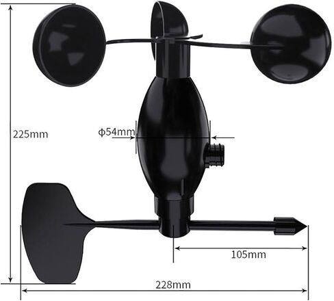 High Sensitive Wind Speed and Direction Integrated Sensor Wind Speed and Direction Recorder Sensor Transmitter for Industry Machinery(Rs485 Output,Model 3) in Saudi Arabia