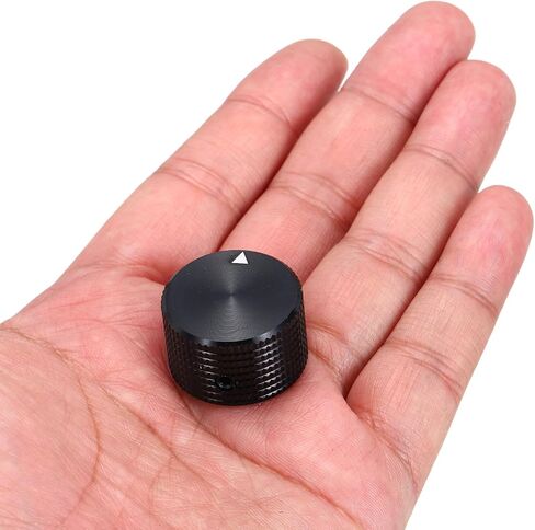 Meccanixity 4 PCS مقابض الجهد الألمنيوم ، 1/4 "(6 مم) مقابض التحكم في النغمة العالمية للغيتار ، الباص ، الشبكة 5/8" الفضة in Kuwait