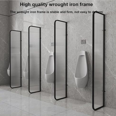 Urinal Screen Toilet Partition,Public Health Partition Urinal Privacy Screen Panels Partition Protection Screen,Urinal Partition Wall Divider Translucent Glass Panels Uri,Partition*2-H140cm in Kuwait