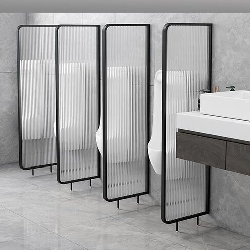 Urinal Screen Toilet Partition,Public Health Partition Urinal Privacy Screen Panels Partition Protection Screen,Urinal Partition Wall Divider Translucent Glass Panels Uri,Partition*2-H140cm in Kuwait