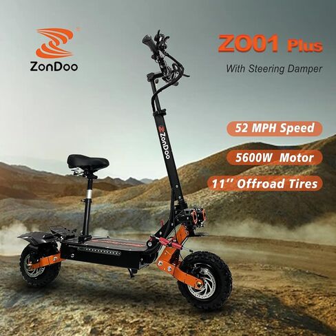 Electric Scooter Seat Height Adjustable, Leather Saddle with Shock Absorbers,Removable Detachable Seat of Electric Scooter Parts and Accessories in Saudi Arabia