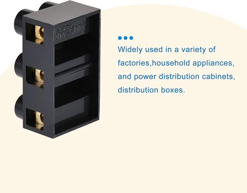MECCANIXITY Terminal Block 500V 20A Dual Row 3 Positions Screw Electric Barrier Strip 5Pcs in Saudi Arabia