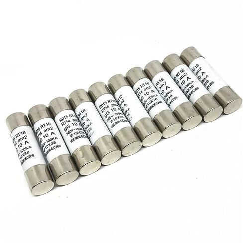 FUSE 10x38mm Ceramic 10 * 38mm 500V 500MA 0.5A 1A 2A 3A 4A 6A 8A 10A 16A 20A 25A 32A 40A RO15 CERAMIC FUSE 10PCS (4A) in Kuwait