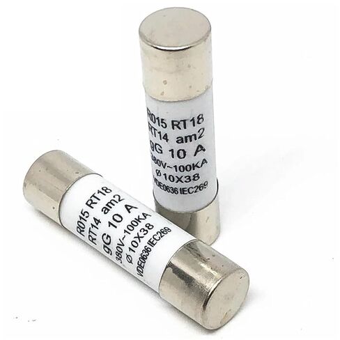 FUSE 10x38mm Ceramic 10 * 38mm 500V 500MA 0.5A 1A 2A 3A 4A 6A 8A 10A 16A 20A 25A 32A 40A RO15 CERAMIC FUSE 10PCS (4A) in Kuwait