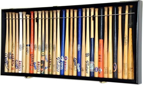 MINI 18 "البيسبول Mini Bat Display حامل خزانة الحامل W/98 ٪ للأشعة فوق البنفسجية قابلة in Kuwait