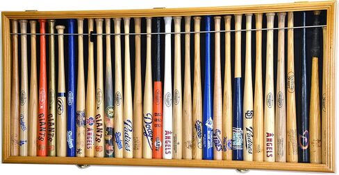 MINI 18 "البيسبول Mini Bat Display حامل خزانة الحامل W/98 ٪ للأشعة فوق البنفسجية قابلة in Kuwait