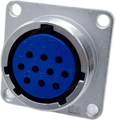 NJC-2410-RF Square Flange Female Socket Aviation Plug Connector in Saudi Arabia