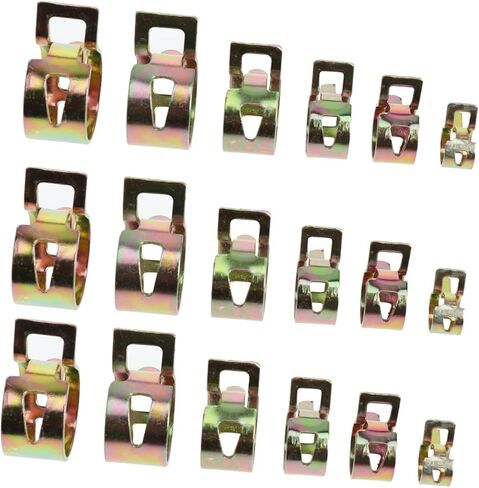 LIFKOME Hose Spring Clamp Set 7mm 17mm 60 Pcs Assorted Size Spring Clips Clamp for Water Pipe Air Hose Line in Saudi Arabia