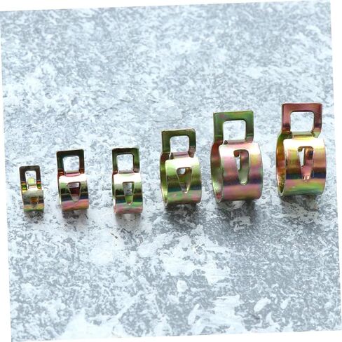 LIFKOME Hose Spring Clamp Set 7mm 17mm 60 Pcs Assorted Size Spring Clips Clamp for Water Pipe Air Hose Line in Saudi Arabia