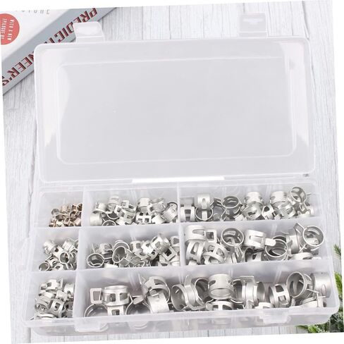 ARTIBETTER 160pcs Spring Band Clamp Metal Hose Clamps Water Hoses Elastic Metal Hoops Versatile Fastening for Lines in Saudi Arabia