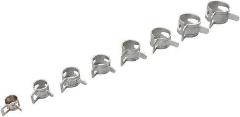 ARTIBETTER 160pcs Spring Band Clamp Metal Hose Clamps Water Hoses Elastic Metal Hoops Versatile Fastening for Lines in Saudi Arabia