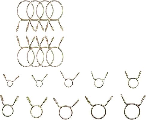 10pcs Fuel Line Hose Water Pipe Air Tubing Spring Clips Clamps 5-31MM Hose Clamp Clamps for Water and Gas Pipes(9MM) in Saudi Arabia