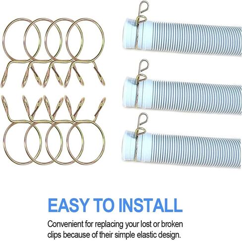 10pcs Fuel Line Hose Water Pipe Air Tubing Spring Clips Clamps 5-31MM Hose Clamp Clamps for Water and Gas Pipes(9MM) in Saudi Arabia