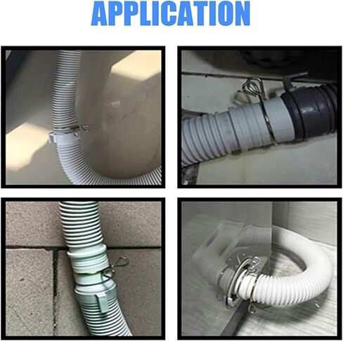 10pcs Fuel Line Hose Water Pipe Air Tubing Spring Clips Clamps 5-31MM Hose Clamp Clamps for Water and Gas Pipes(9MM) in Saudi Arabia