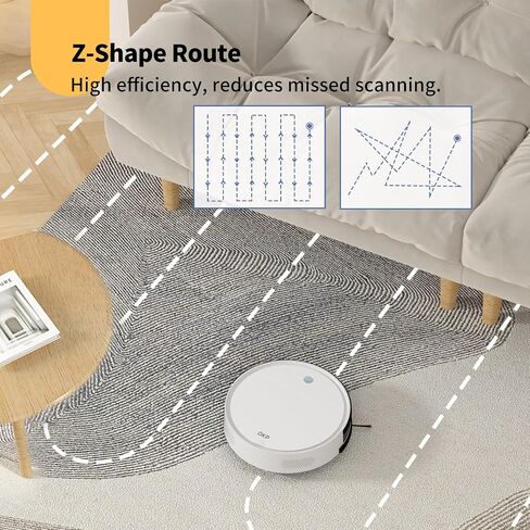 فراغ الروبوت K5 مع وقت تشغيل 120 دقيقة ، منظف الفراغات المتفوقة متوافق مع Alexa/APP/Wi-Fi ، فراغ روبوت هادئ ميني الشحن الذاتي للسجاد والأرضيات الصلبة لأصحاب الحيوانات الأليفة والمرأة in Saudi Arabia