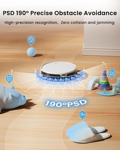فراغ الروبوت K5 مع وقت تشغيل 120 دقيقة ، منظف الفراغات المتفوقة متوافق مع Alexa/APP/Wi-Fi ، فراغ روبوت هادئ ميني الشحن الذاتي للسجاد والأرضيات الصلبة لأصحاب الحيوانات الأليفة والمرأة in Kuwait