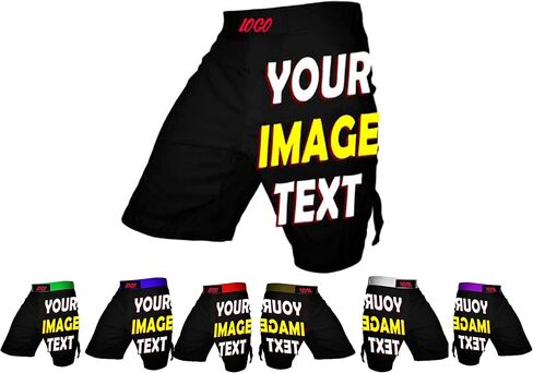 صمم MMA BJJ Cross Training Shorts -Trunks Trunks Fight Shorts Black No GI ، تصارع ، Jiu Jitsu in Kuwait