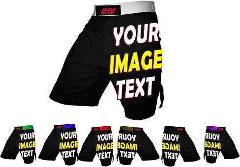 صمم MMA BJJ Cross Training Shorts -Trunks Trunks Fight Shorts Black No GI ، تصارع ، Jiu Jitsu in Kuwait