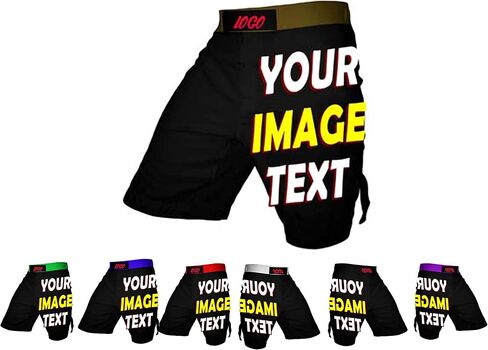 صمم MMA BJJ Cross Training Shorts -Trunks Trunks Fight Shorts Black No GI ، تصارع ، Jiu Jitsu in Kuwait