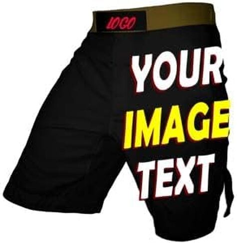 صمم MMA BJJ Cross Training Shorts -Trunks Trunks Fight Shorts Black No GI ، تصارع ، Jiu Jitsu in Kuwait