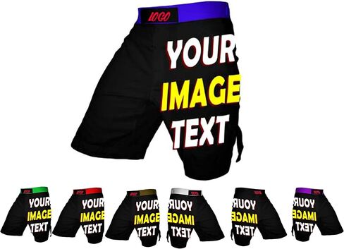 صمم MMA BJJ Cross Training Shorts -Trunks Trunks Fight Shorts Black No GI ، تصارع ، Jiu Jitsu in Kuwait