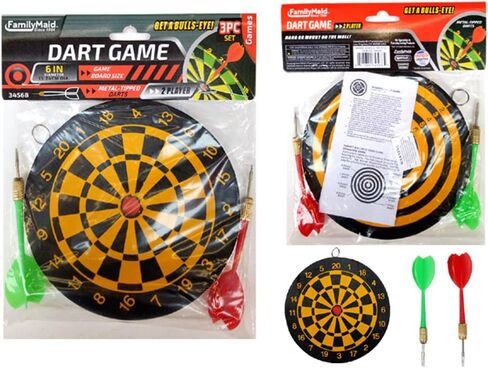 لعبة Wall Dart Board مجموعة مزدوجة السهام المبتدئين Hobby Classic Target 6 بوصة in Saudi Arabia