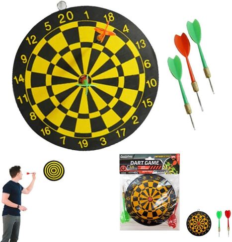 لعبة Wall Dart Board مجموعة مزدوجة السهام المبتدئين Hobby Classic Target 6 بوصة in Saudi Arabia