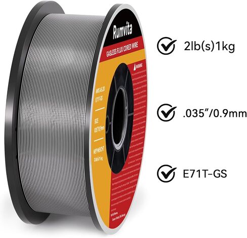 Flux Core Welding Wire .035, E71T-GS 035" -Diameter Flux Core Mig Wire,10-Pound Strong ABS Plastic Spool with Low Splatter Welding Wire in Kuwait