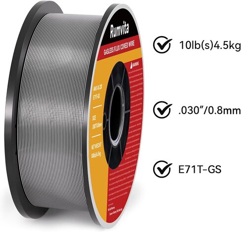 Flux Core Welding Wire .035, E71T-GS 035" -Diameter Flux Core Mig Wire,10-Pound Strong ABS Plastic Spool with Low Splatter Welding Wire in Saudi Arabia