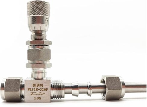 Double Ferrule Micro regulating Valve 6mm 8mm 10mm Stainless Steel Micrometering Needle Valve with Scale(0.25 Inch) in Saudi Arabia