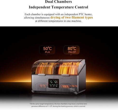 Creality SpacePi X4 3D Printer Filament Dryer,3D Filament Storages for Keeping Filament Dry,Filament Dehydrator Compatible with 1.75/2.85mm PLA PETG ABS Nylon PA TPU,3D Printer Filament Spool Holder in Saudi Arabia