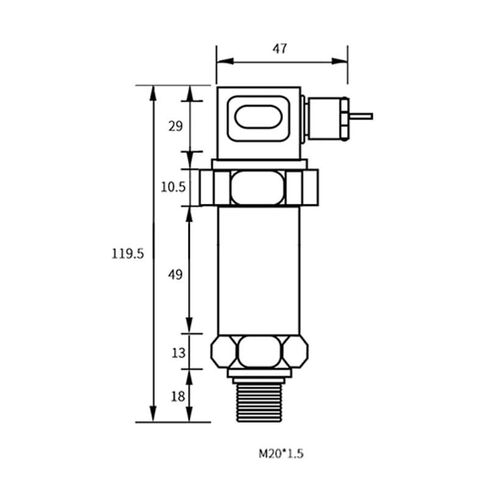 Pressure Sensor Water Pressure Transducer Hydraulic Pressure Sensor Transmitter 0-1/1.6Mpa/2.5Mpa 4-20ma NPT1/4 Pressure Transducer Used(Output 1-5v,-0.1-0 Mpa) in Saudi Arabia