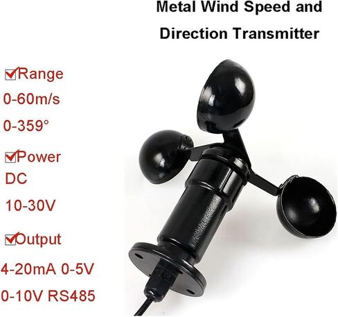 Wind Direction Sensor RS485 Outdoor Wind Vane Meteorological Accessories Wind Speed Vane for Environmental Protection(0-5v Output,Wind Direction) in Saudi Arabia