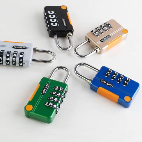 Small Combination Locker Lock, Travel Luggage Lock with Code for Suitcases and Backpacks, Combo Padlock Outdoor, Candados para Locker, Weather Resistant Latch Pad Locks (Black) in Saudi Arabia