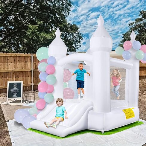 AKEYDIY Big Inflatable Bounce House for Big Kids, 13FT Outdoor Inflatable Bouncers with Blower, Double Basketball Hoop, Throw Ball Game, Punching Game, Jumping Bouncy Castle (Extra Large Bounce House) in Saudi Arabia