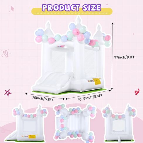 AKEYDIY Big Inflatable Bounce House for Big Kids, 13FT Outdoor Inflatable Bouncers with Blower, Double Basketball Hoop, Throw Ball Game, Punching Game, Jumping Bouncy Castle (Extra Large Bounce House) in Saudi Arabia