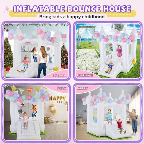 AKEYDIY Big Inflatable Bounce House for Big Kids, 13FT Outdoor Inflatable Bouncers with Blower, Double Basketball Hoop, Throw Ball Game, Punching Game, Jumping Bouncy Castle (Extra Large Bounce House) in Saudi Arabia