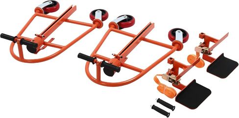 Manual Furniture and Crate Mover with Wheels Heavy Duty Furniture Movers Industrial Machinery Mover Pake Handling Tools Furniture Moving Tool -1300 lbs Capacity, 11.8" Lift Height, Set of 2 in Kuwait